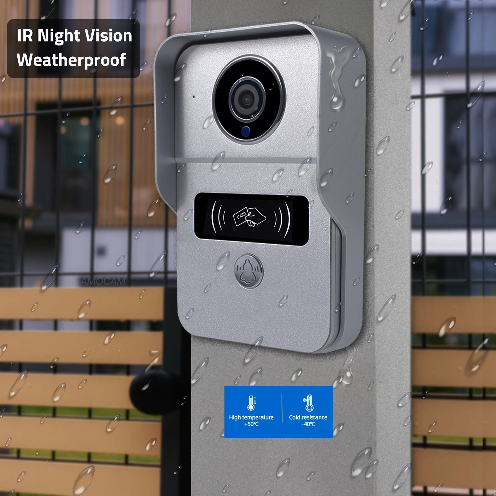 2 Wire Digital Video Intercom System, 7 / 10.1 Inch Wireless WIFI Monitor 1080P Doorphone Camera Video Doorbell Card Tuya Unlock