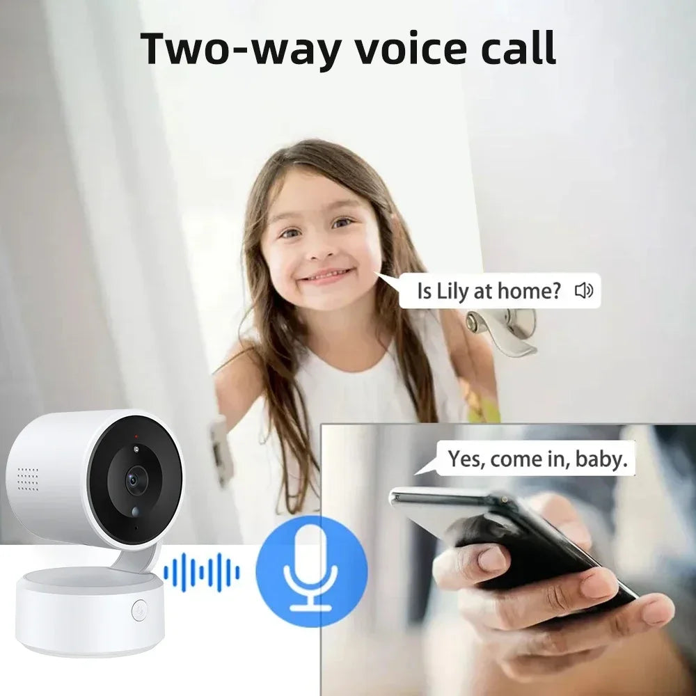 PEGATAH Tuya 5MP One-touch Call Indoor Baby Monitor WiFi PTZ Camera Auto Tracking Color Night Vision IP CCTV Surveillance Camera
