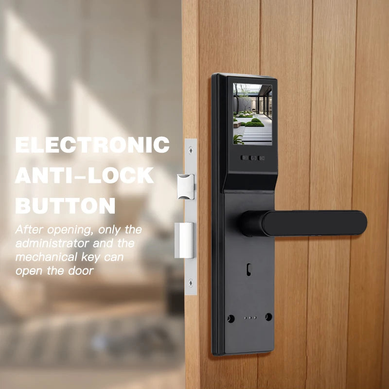 Tuya WiFi Digital Electronic Smart Door Lock with Camera Photo Capture for Residential and Apartment Entrance doors
